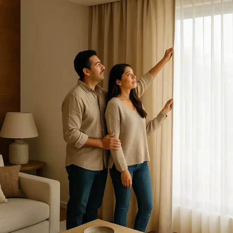 Cortinas en Jesús del Monte, Huixquilucan – sala luminosa | Interambientes