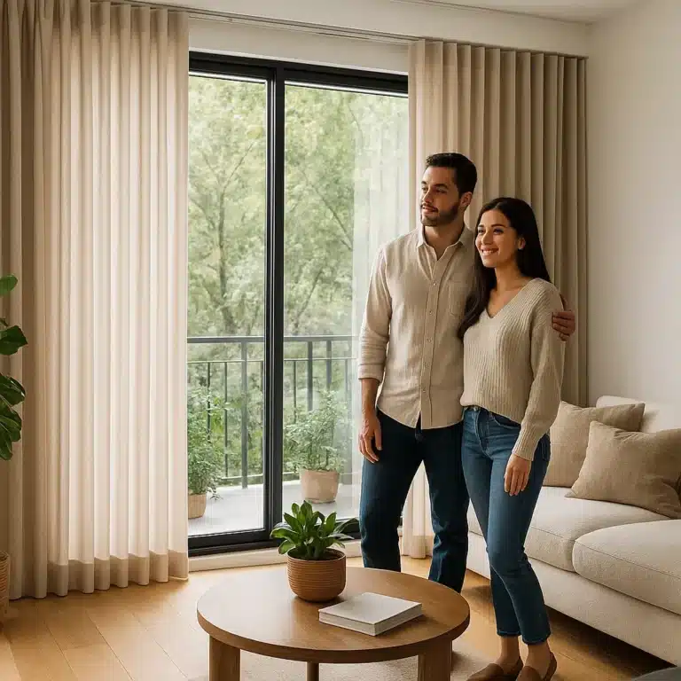 Cortinas Ciudad de México Roma Norte sala luminosa | Interambientes